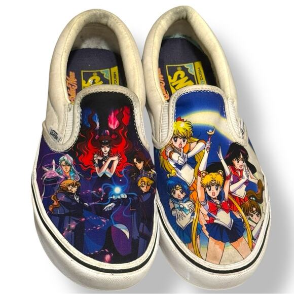 Sailor Moon x Vans ComfyCush Slip-On Sneakers (Rare!) - Picture 1 of 9